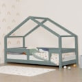 Miniatyrbillede 2 af 4: Lit cabane enfant LUCKY 90 x 200 grøn salvie Grön