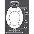 Pikkukuva 4 / 5: WC-istuin - GELCO - Rantakivet - Harmaa - MDF - Ruostumattomasta teräksestä valmistetut saranat - Universal Grå