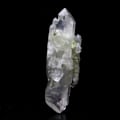 Pikkukuva 1 / 3: Kivet ja mineraalit. Kvartsi, epidootti, byssoliitti. 47,0 ct. Chamrousse, Belledonne, Isère, Ranska..