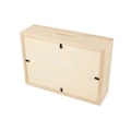 Pikkukuva 4 / 6: Tirelire - ARTEMIO - Koristeltava puu-matkakassa - 17 x 12 x 5 cm - Suomu - Ruskea Beige