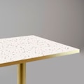 Miniatyrbillede 3 af 4: Bord 70 x 70 cm Rom bistro terrazzo Vit
