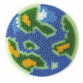 Miniatyrbild 3 av 4: Strykpärlor - Fosforescerande Martian Perlou Flerfärgad