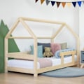 Miniatyrbillede 2 af 4: Lit cabane - Benlemi - TERY - 140x200 cm - Massivt træ - Børnestil Beige