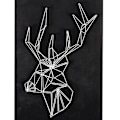 Pikkukuva 1 / 3: String Art box - Blackboard Deer lanka 30 x 22 cm Svart