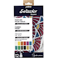 Miniatyrbillede 1 af 6: Maleristof - Pébéo - Setacolor Introduktionssæt - Uigennemsigtig Mat - 12 Flasker på 20 ml - Moderne Farver Vit, Citrongul, Vermilion, Denimblå
