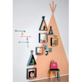 Miniatyrbillede 4 af 4: Tipi træhylde 2 dele Beige