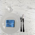 Miniatyrbillede 4 af 4: Bord 70 x 70 cm - Milan calacatta marmor model Vit