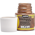 Miniatyrbillede 4 af 4: Porcelænsfarve - Pébéo - P150 - Blank effekt - 45 ml - Rosaguld kastanj