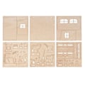 Miniatyrbillede 2 af 4: Kit Dekor 3D Trægård i FSC 45 dele Beige