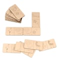 Miniatyrbillede 2 af 2: Safari domino spil i træ Beige