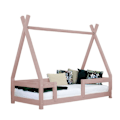 Pikkukuva 1 / 4: Lit cabane enfant NAKANA 140 x 200 vaaleanpunainen pastelli Rosa