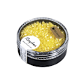 Miniatyrbild 2 av 2: Delica-rocailles, 2,2 mm ø, citron, 8 g, transparent Rainbow frostad, ask