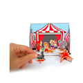 Pikkukuva 5 / 5: Muovinen teatterisetti - 3D - Sirkus Flerfärgad