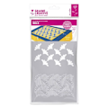 Miniatyrbillede 1 af 2: Voks polymer ler stencil 15,3 x 11,4 cm Grå