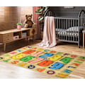 Miniatyrbild 4 av 4: Tapis - ALPHA - Nummer - 80x150 cm - Antiskid - Maskintvättbar - Flerfärgad Flerfärgad