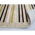 Miniatyrbillede 2 af 4: Stue tæppe - Stribet tæppe - Beige - 120x180 cm - Skridsikker - Maskinvaskbart Beige