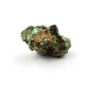Miniatyrbillede 2 af 2: Sten og mineraler. Bournonit + Bindheimit + Malakit. 57,60 øre. Combe Guichard, Prunières, Isère, Frankrig.