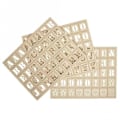 Miniatyrbillede 4 af 4: Træbogstaver - Rayher - 120 stykker - 3x2,4 cm - Kan tilpasses - Blandet Beige
