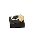 Miniatyrbillede 2 af 4: Sten og mineraler. Sølvbelagt råoliekvartsring. 15,52 øre. Justerbar størrelse.