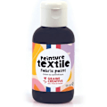 Miniatyrbillede 1 af 4: Tekstilmaling 50 ml - sort Svart