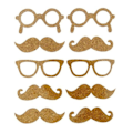 Pikkukuva 1 / 2: Tarrat liège Moustache 10 kpl Marron liège