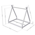 Miniatyrbillede 4 af 4: Lit tipi barn NAKANA 120 x 180 beige Beige