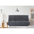Pikkukuva 2 / 6: 3-istuttava vuodesohva - antrasiitti - Nykyaikainen tyyli - P 193 x S 92 cm - LENA Antracit