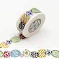 Miniatyrbild 1 av 2: Maskeringstejp MT 2,5 cm PACK japanska förseglingsmarkeringar Flerfärgad