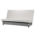 Miniatyrbillede 4 af 4: COMFORT BULTEX 3-personers sovesofa - Grå stof - Fremstillet i Frankrig - L 192 x D 95 cm - BEIJA Grå