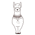 Miniatyrbillede 1 af 2: Tampon i træ Lama