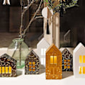 Miniatyrbillede 2 af 2: Dekorative papirark - Rico Design - Nostalgisk Jul - Sennepsgul - 30 x 42 cm - 3 stk. Senap gul