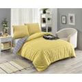 Miniatyrbillede 4 af 4: Sengetøj - TRENDY - Gul - 240x260 cm - 80% Bomuld - Trykt Gul