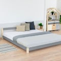Pikkukuva 2 / 4: Skandinaavinen COMFY 160 x 200 harmaa ja luonnollinen parivuode Grå