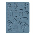 Miniatyrbillede 1 af 2: Sculpey silikoneform - Barndomstema Blå