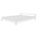 Pikkukuva 1 / 4: Skandinaavinen COMFY parisänky 180 x 200 valkoinen ja luonnollinen Vit