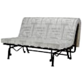 Miniatyrbillede 4 af 5: JOÉ 3-pers. BZ bænk - Navyblåt stof - Moderne - L 143 x P 97 cm marinblå