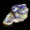 Miniatyrbillede 1 af 3: Sten og mineraler. Fluorit + Baryt + Kvarts. 381,0 øre. La Cabaña, Berbes, Asturien, Spanien.