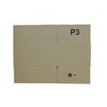 Miniatyrbillede 3 af 3: 3 pakker emballage 20 x 15 x 11 cm kastanj