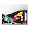 Pikkukuva 1 / 4: 24 GRAPH'IT ESSENTIAL -MERKKIEN SARJA PIIRUSTUSTAIDE CSK GRAFFITI STYLING SUUNNITTELU ARKKITEHTI PRO LOT HUOPA TUNNUS LIINNOSTUSKIRJA B7 UUSI Flerfärgad