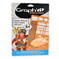 Miniatyrbillede 2 af 3: Tegneskabelon - Graph'It - Model B - A4 - 25 varierede former - Mixet Orange