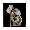 Miniatyrbillede 4 af 4: Sten og mineraler. Calcit, Pyrit, Fluorit. 1168,0 øre. El Hammam Mine, Meknes, Marokko.