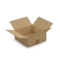 Pikkukuva 1 / 2: 15 pakkauslaatikkoa 25 x 25 x 10 cm - Yksi aallotettu kastanj