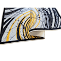 Miniatyrbillede 2 af 4: Tæppe - MANI TEXTILE - TOURBILLON Gul - Polyester - 80x150 Gul