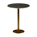 Miniatyrbillede 1 af 4: Rund høj stang Ø 60 cm Rom bistro sort sten Svart