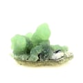 Miniatyrbillede 1 af 4: Sten og mineraler. Prehnite + Epidote. 1217,5 øre. Diamonkara, Kayes, Mali.