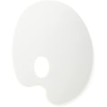 Miniatyrbillede 2 af 3: Oval palette - Pébéo - Plast - Nem at rengøre - Ideel til at blande farver - Vigtigt værktøj Vit