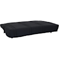 Miniatyrbillede 5 af 6: 3-personers sovesofa - Sort stof - Moderne stil - L 193 x D 92 cm - LENA Svart