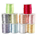 Miniatyrbillede 1 af 4: Satin viscose snor - Ikke specificeret - Ref 51550 - Multifarvet - 10 ruller af 50m - Skinnende Flerfärgad