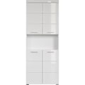 Miniatyrbillede 3 af 6: Dobbelt badeværelsesmøbel - 4 døre + 1 niche - B73 x D31 x H190 cm - Hvid - AMANDA