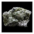 Miniatyrbillede 1 af 3: Sten og mineraler. Kvarts med Byssolite + Epidote indeslutninger. 911,0 øre. Envers de Chamrousse, Isère, Frankrig.
